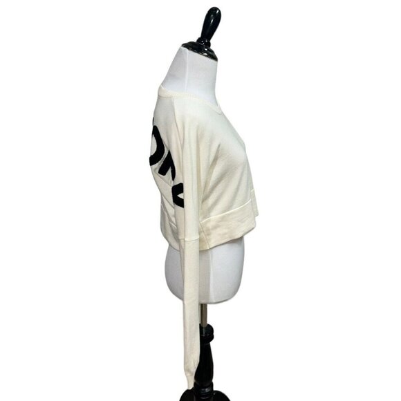 Spirit Jersey Women's L Large Crop Knit Sweater New York Applique Long Sleeves - Picture 6 of 9